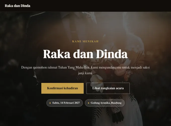 Pratinjau template Undangan Elok